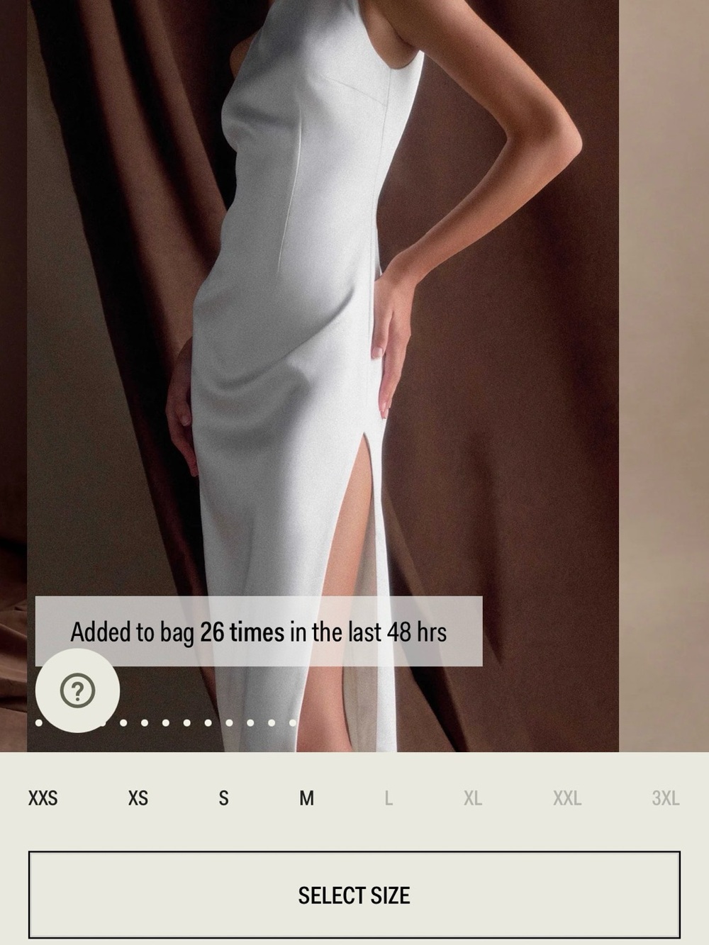Meshki White Satin Maxi Dress - Picture 2 of 2